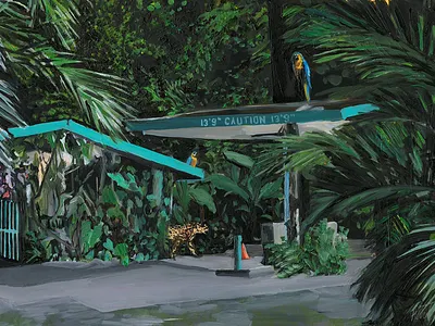 Alice Tye 'Hello America' climate change graphic design illustration illustrator jelly london painted painterly painting