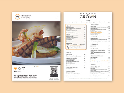 New Menu Concept bar branding graphic design icon instagram menu menu design photography print restaurant typography