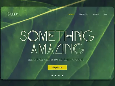 Something Amazing Landing Page branding dribbble font landingpage new typeface typography ui uidesign uiux user interface