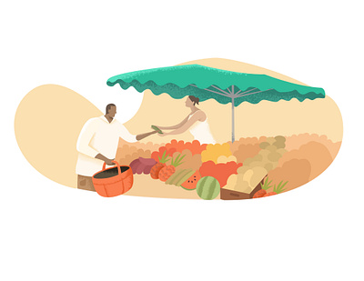 Farmers market ecommerce ecommerceapp farmersmarket food illustration market marketplace