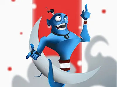 Aladdin animation design illustration vector