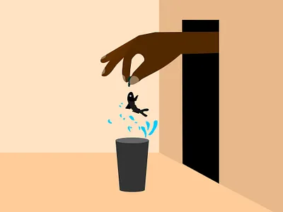 tHE lEAP design flat illustration minimal vector