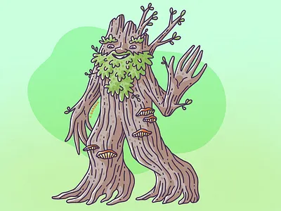 #SMAUGUST Art Challenge 28 | Treebeard art challenge digital illustration draw daily ent illustration lord of the rings lotr procreate smaugust tree treebeard