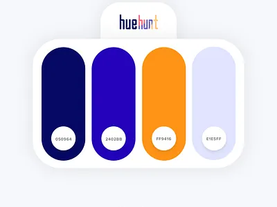 HueHunt #02 branding color palette colors colorscheme design ui ux vector web website