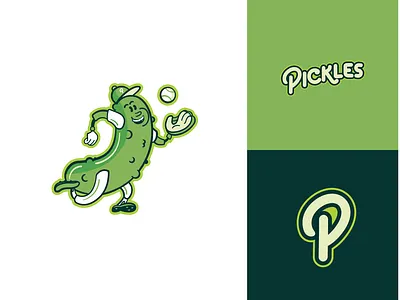Pickles branding design illustration logo typography vector