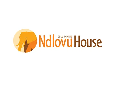 Ndlovu House Logo africa african animals branding elephant logo south africa zulu