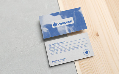 Peacock - Business cards brand branding design icon identity logo logotype stationery stationery design