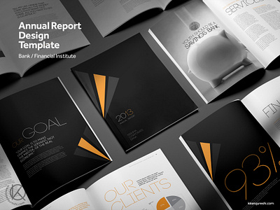 Annual Report | BANK annual business corporate design editorial design editorial layout indesign layout layout design page layout print design report report design report layout report mockup report template square template