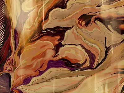 All up in smokes amazon clouds illustration procreate rainforest skull smoke