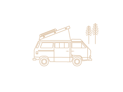 WESTFALIA WIP 1986 line art maker of rad remembering roland vw bus westfalia