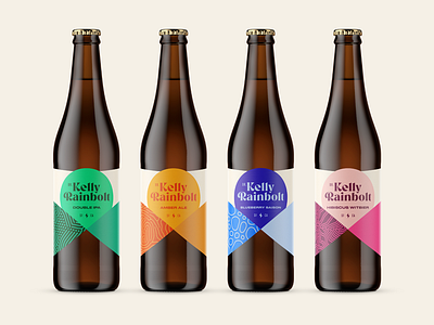 Dr. Kelly Rainbolt Brewing Beer Label beer beer branding beer label beer label design beer packaging colorful colorful packaging logo logotype modern