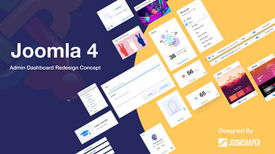 Joomla 4 admin template concept 2019 admin template cms concept design joomla joomla 4 redesign