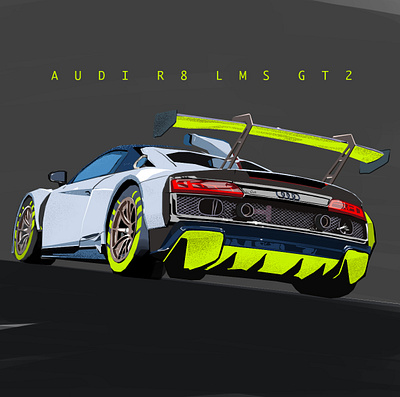 Audi R8 LMS GT2 audi auto automotive car carro deportivo sketch