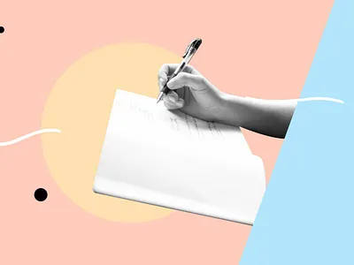 Cover Letter Catch Phrases collage composition illustration mixed media retro