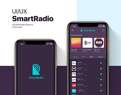 UI/UX/Interaction Design for Online Radio Mobile App kaniskar mobile app design radio ui kit ui ux design uiux user interface