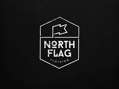 North Flag Clothing Logo branding logo typography