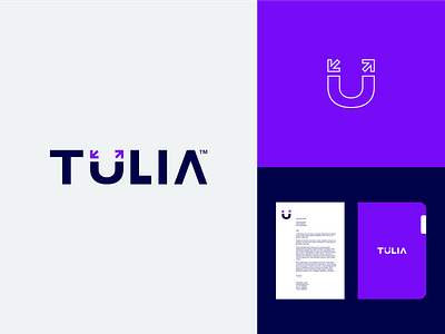 tulia branding design icon logo logomark logotype minimal negative space tourism trading vector