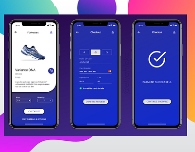 Mobile Checkout Page for a shopping app app branding design ui