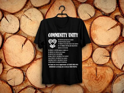 "Community Unity" T-Shart community design text tshirt tshirt tshirt design typography typography tshirt unity unity tshirt vector