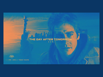 The Day After Tomorrow Screening Promo branding collage design graphic design minimal movie movie art movie poster movies people promo promotional typography