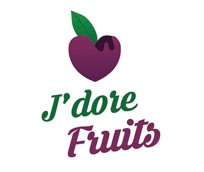 J´dore Fruits branding design logo