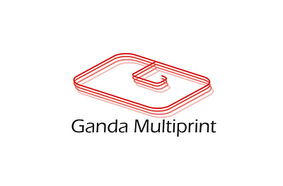 Logo Gandamultiprint branding design logo logodesign