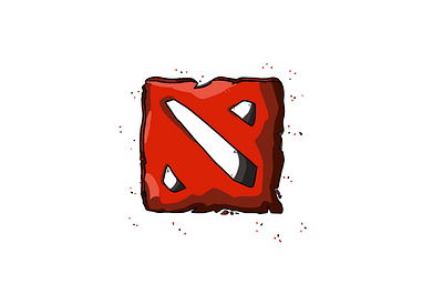 Dota 2 Symbol - Illustration adobe illustrator adobe illustrator cc animation design design dota2 game game design games games logo graphic design icon illustration logo procreate procreate art shadow ui vector