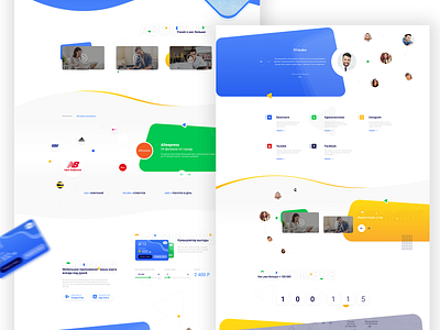 Landing page for loyalty card branding clean design dribbble graphic design illustration lending material site ui web