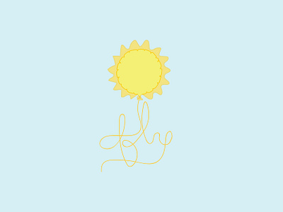 Be the Sun balloon design drawing fly graphic design illo illustration illustrator soar sun