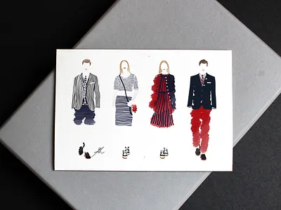 BROOKS BROTHERS BY THOM BROWNE 2015 resort 2015 2015resort brooksbrothers fashion illustration fashion illustrator fashionillustration fashionweek illustration sokidahee thombrowne