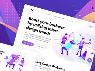 Design Startup Landingpage agency design homepage illustration landingpage mobile office presentation startup studio team ui ux web workspace