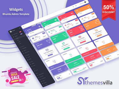 Big sale - Bhumlu Admin Template admin admin dashboard admin design admin panel admin template big sale branding dribbble dribbble shots premium design sale ui design ui ux