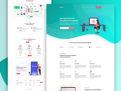 App Landing Page color colorado colors concept creative design easy gradient gradient color graphic design landing page minimal photoshop simple color ui design ux design web template