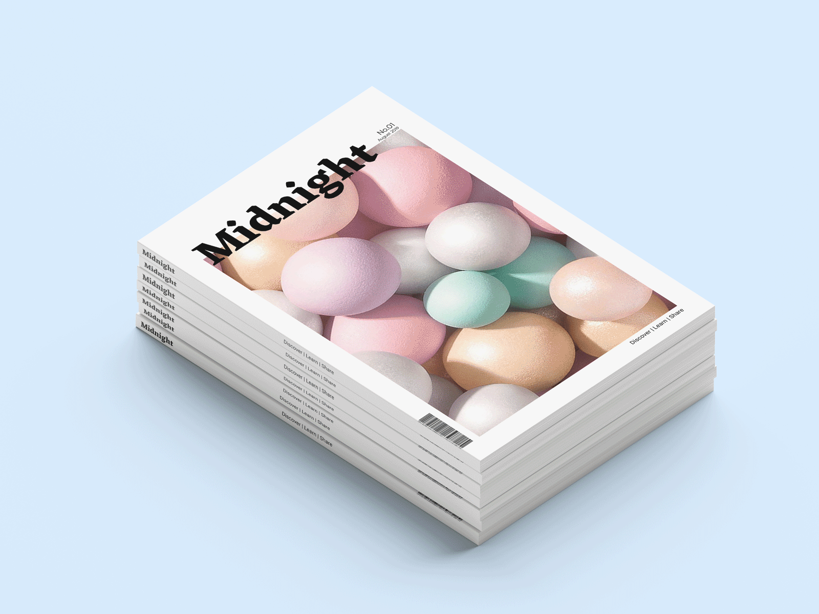 Magazine Cover blue cover design flat gallery logo magazine minimal pink social