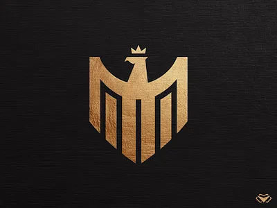 Knight Logo bird logo branding corporate branding corporate design corporate identity crown eagle logo elegant falcon logo gold golden logo heraldry icon king logo logotype luxurious royal sophisticated spread wings
