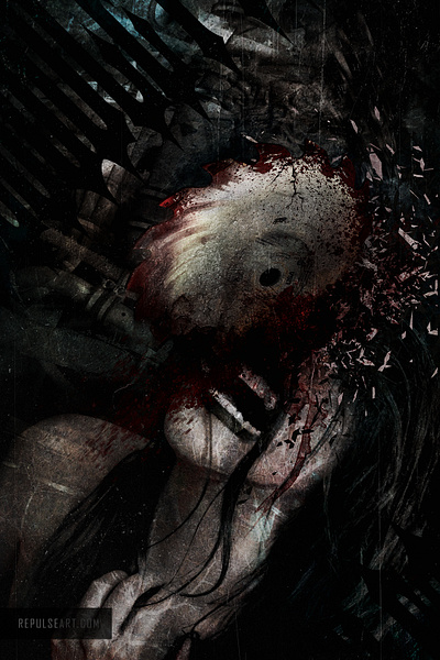 "Bloodletting" Macabre Art art artist artwork bloody creepy dark darkart death gore horror macabre metal saw scary scream sfx slasher surreal surrealism twisted