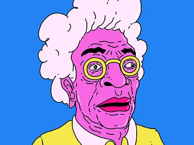 granmother 1000 digital digitalillustration face granmother illustration older