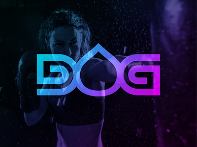 Underdog Boxn Brand Icon boxing brand brand icon brand identity bright colourful colours dog identity logo logomark negative space underdog