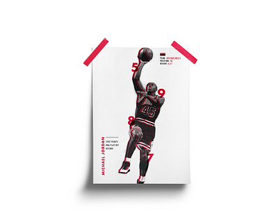 Michael Jordan Poster basketball brand branding bulls chicago chicago bulls design dunk infographic jordan michael michael jordan nba nba finals nba poster player poster poster design records stats