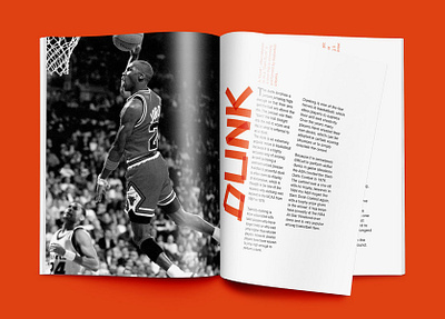 Basketball Terminology Brochure basketball book booklet brand branding brochure brochure design brochure layout brochure mockup brochure template design dunk jordan michael michael jordan nba nba book orange