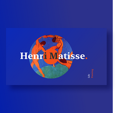 Henri Matisse website concept art artwork colors design exhibition figma gallery impessionism interaction landing modern promo ui ux web website