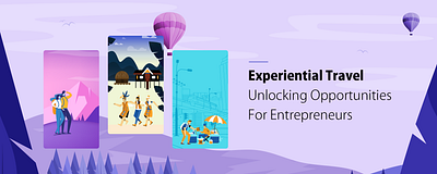 Experiential Travel - Unlocking Opportunities for Entrepreneurs color design fun hill icon illustration illustrations landscape nature travel vector