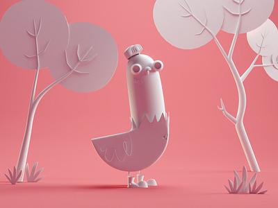 Pigeon (WIP) b3d birb bird blender cute illustration pigeon random