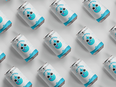 💦Life Drops- Drink aluminum beverage brand brand design brand identity branding branding design debuts design design art dribbble drink drinks flat metal metalic minimal packaging simple water