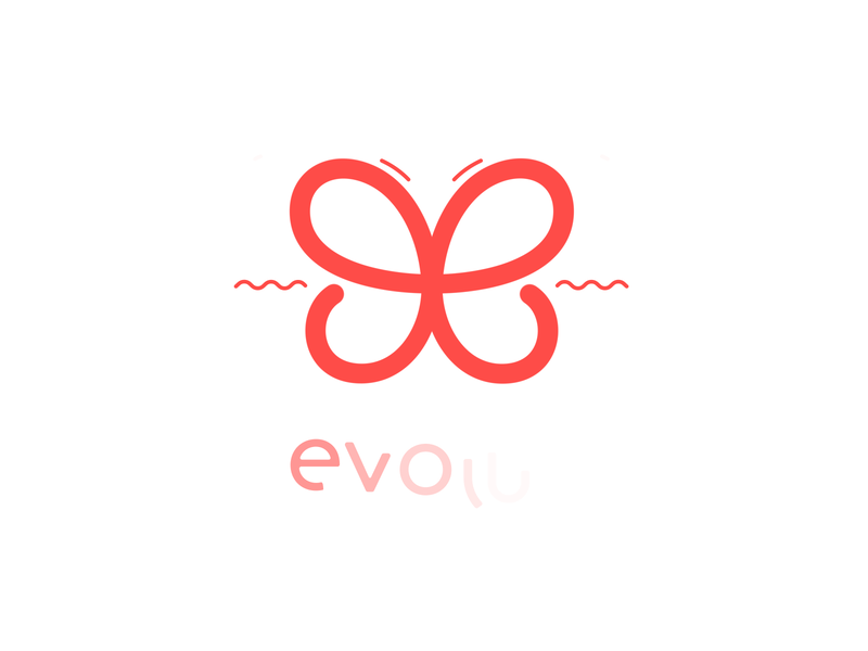 Evolus - Logo Animation 2d 2d animation ae after effects alexgoo animation brand brand identity branding butterfly flying gif icon logo logo animation motion motion design motion graphics video wings