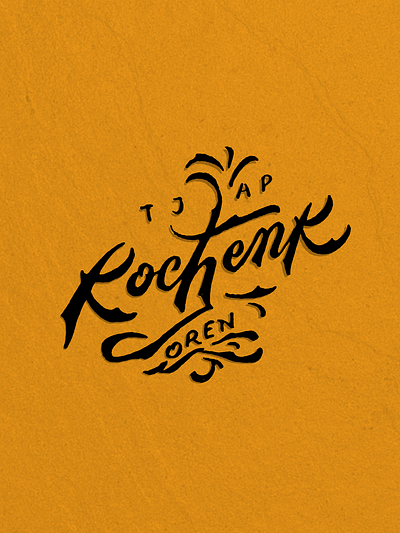 Kocheng oren art design graphic design handlettering illustration illustrator lettering letters logo photoshop