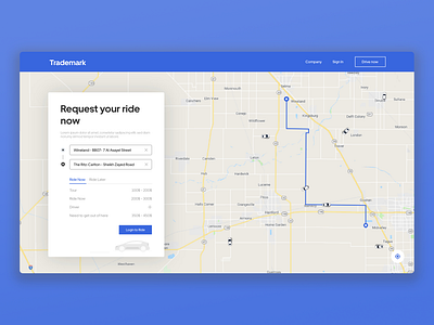 Ride Booking Webapp Design booking careem design dribbble dribbleinvite invitation invite lyft popular ridesharing taxi uber ui web website