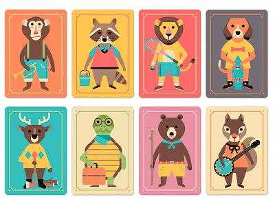 Mistigri animals character design children illustration toys
