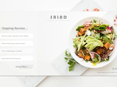 Salad. Enjoy ... branding design flat ui web website