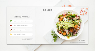 Salad. Enjoy ... branding design flat ui web website